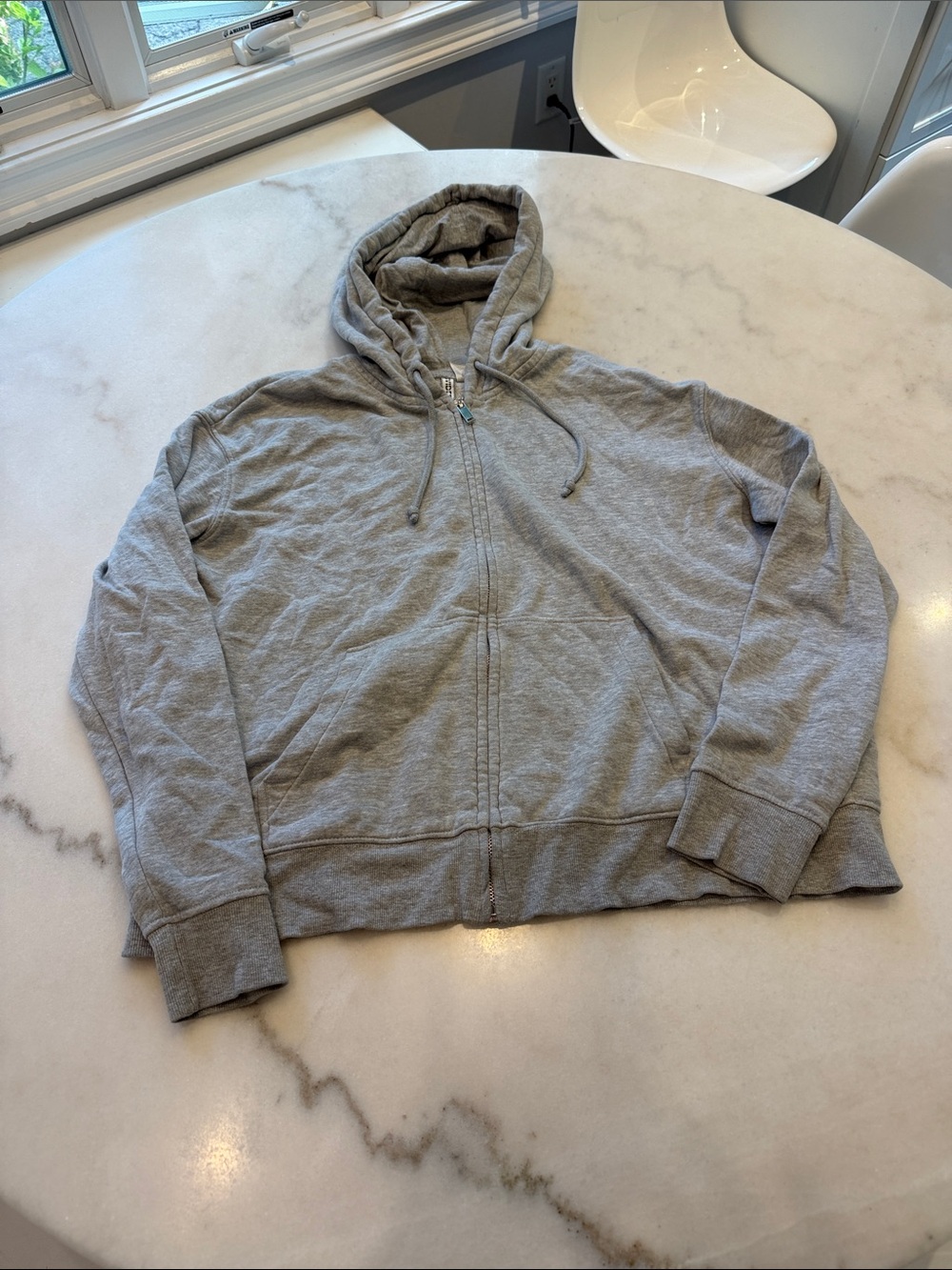 Divided Gray Full-Zip Hoodie